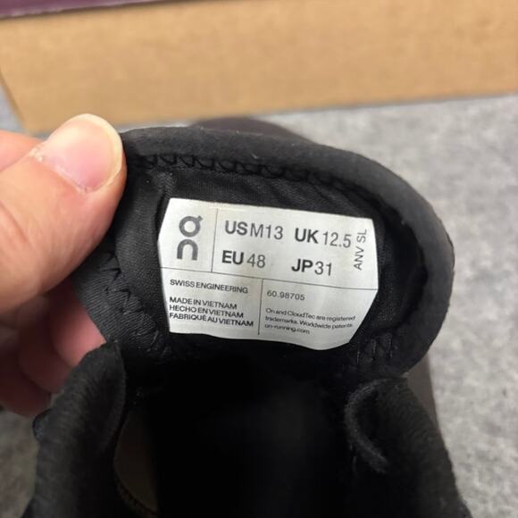 On Cloud X 3 Black Mesh Athletic Sneaker Running Shoes Mens Size 13 US 60.98705 main image 8